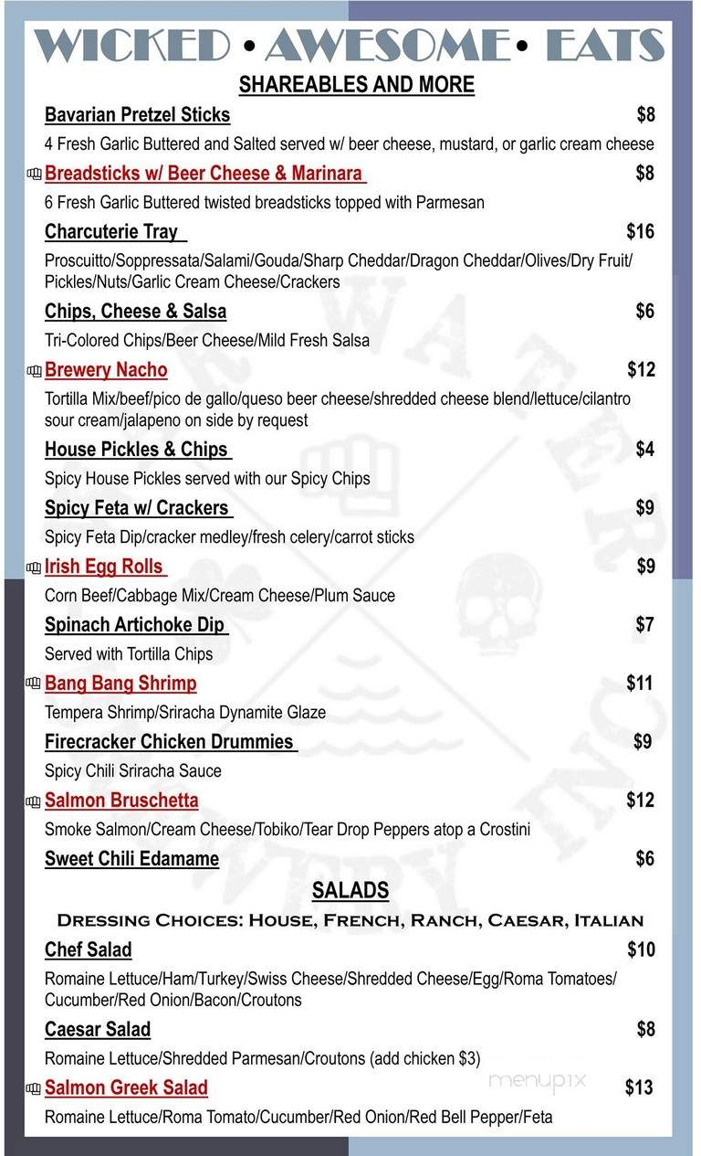 War Water Brewery - Saint Clair, MI menu_pic