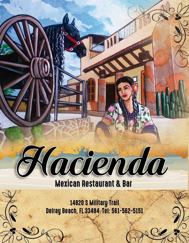 Hacienda Mexican Restaurant and Bar - Delray Beach, FL menu_pic
