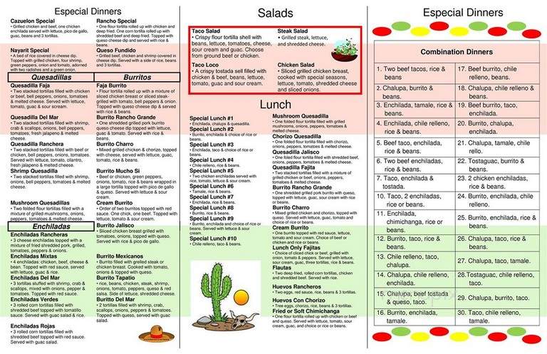 Mucho Si - Sidney, MT menu_pic