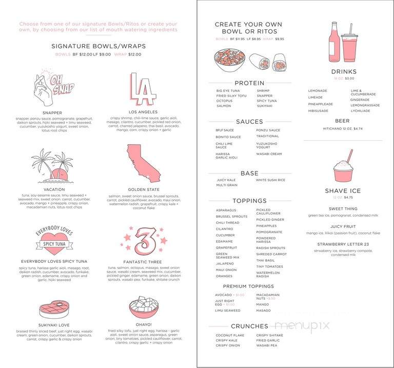 Big Fish Little Fish Poke - Aliso Viejo, CA menu_pic
