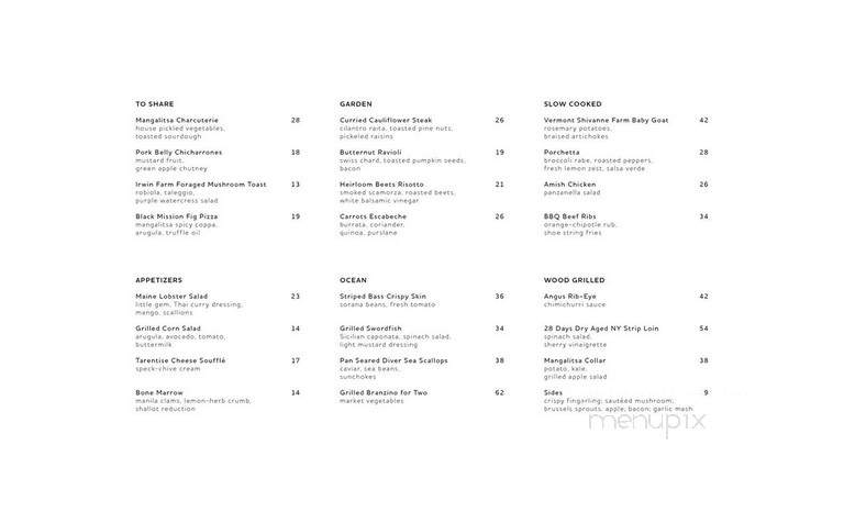 Black Barn - New York, NY menu_pic