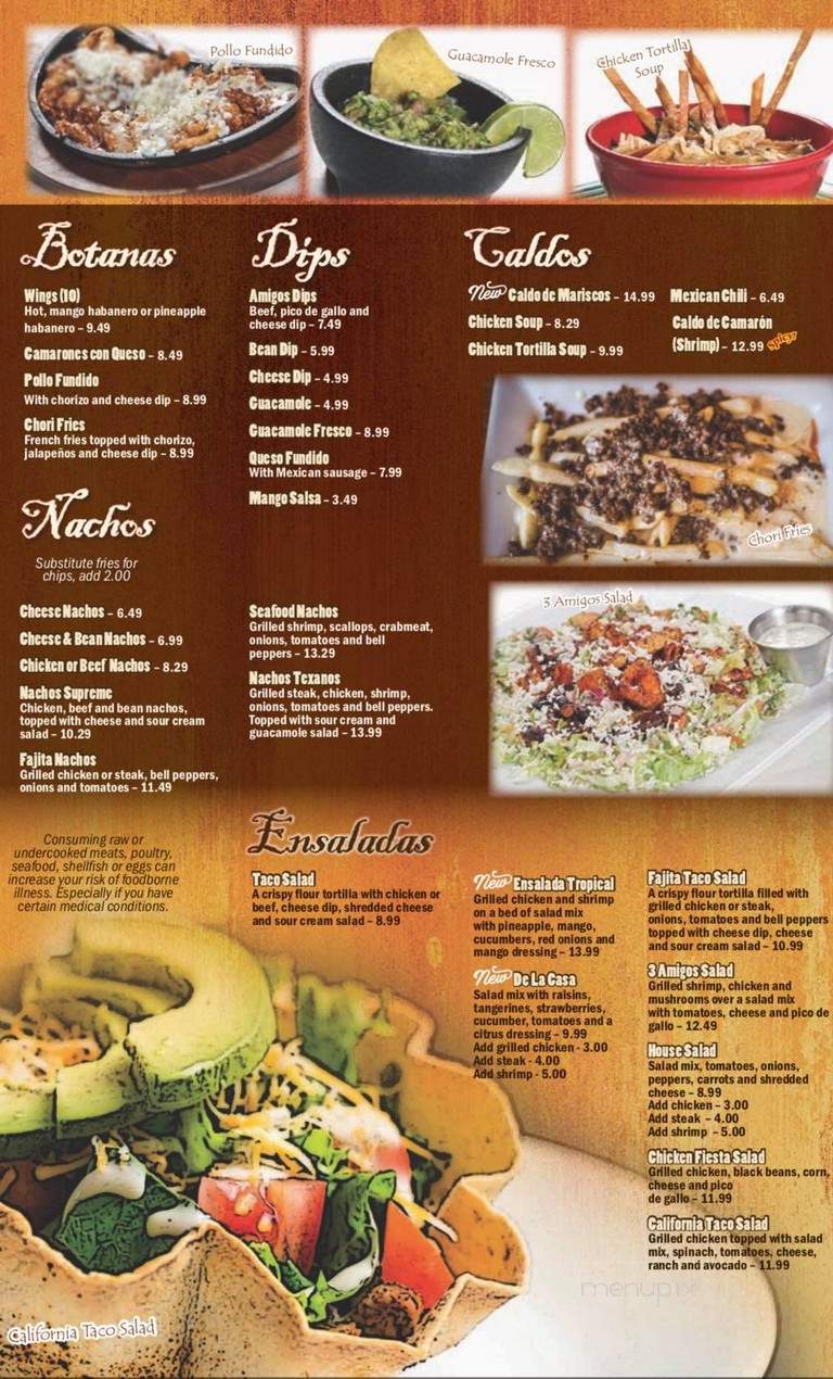 3 Amigos Hickory - Chesapeake, VA menu_pic