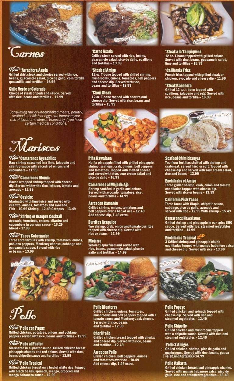 3 Amigos Hickory - Chesapeake, VA menu_pic