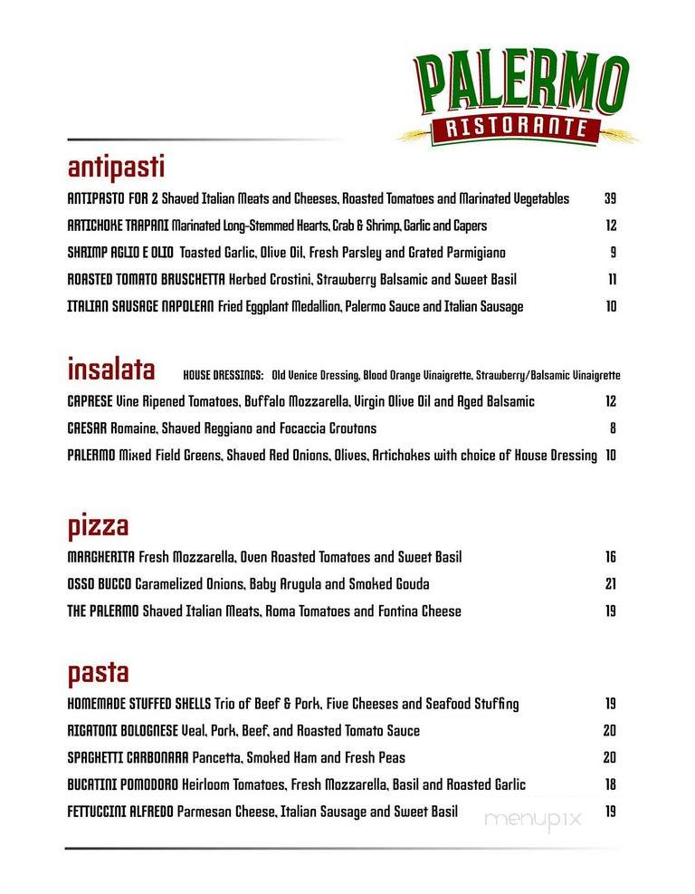 Palermo - Baton Rouge, LA menu_pic