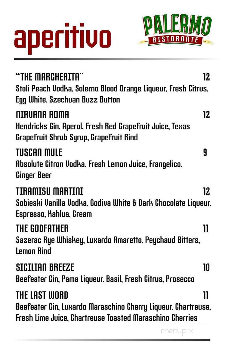 Palermo - Baton Rouge, LA menu_pic