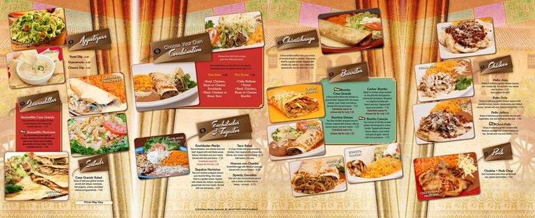Casa Grande - Portsmouth, OH menu_pic