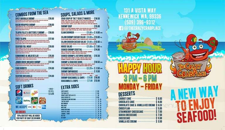 The Crazy Crab Pot - Kennewick, WA menu_pic
