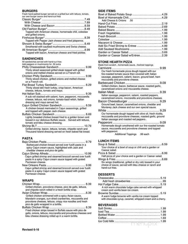 Kickback Jack's - Mooresville, NC menu_pic