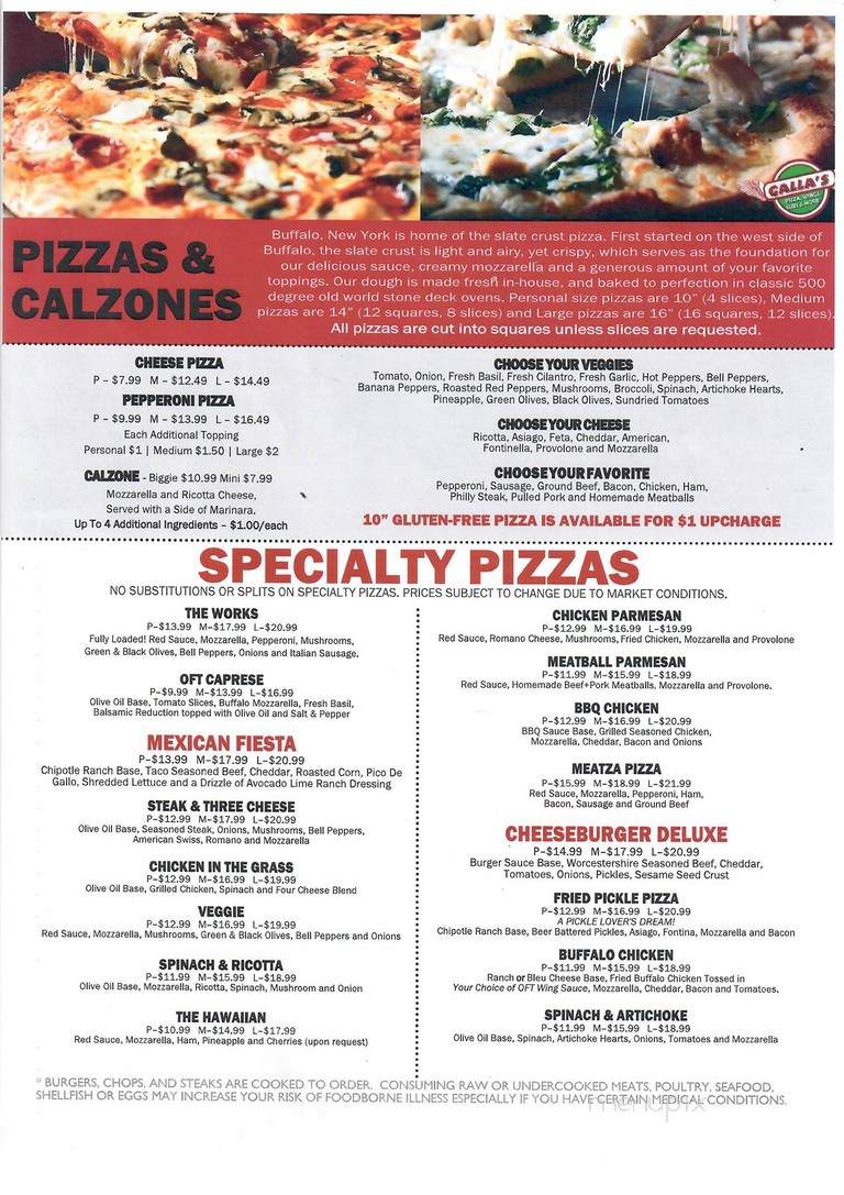 Old Fountain Tavern - Dacula, GA menu_pic