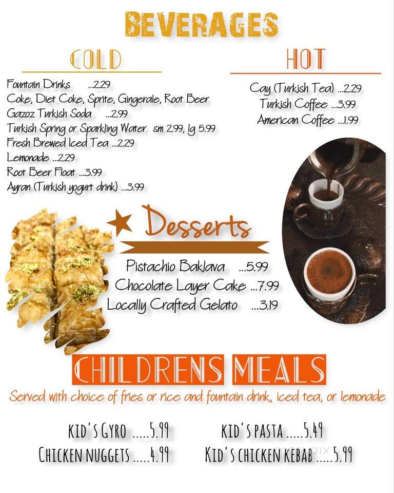 Ephesus Mediterranean Grill - Jacksonville, FL menu_pic