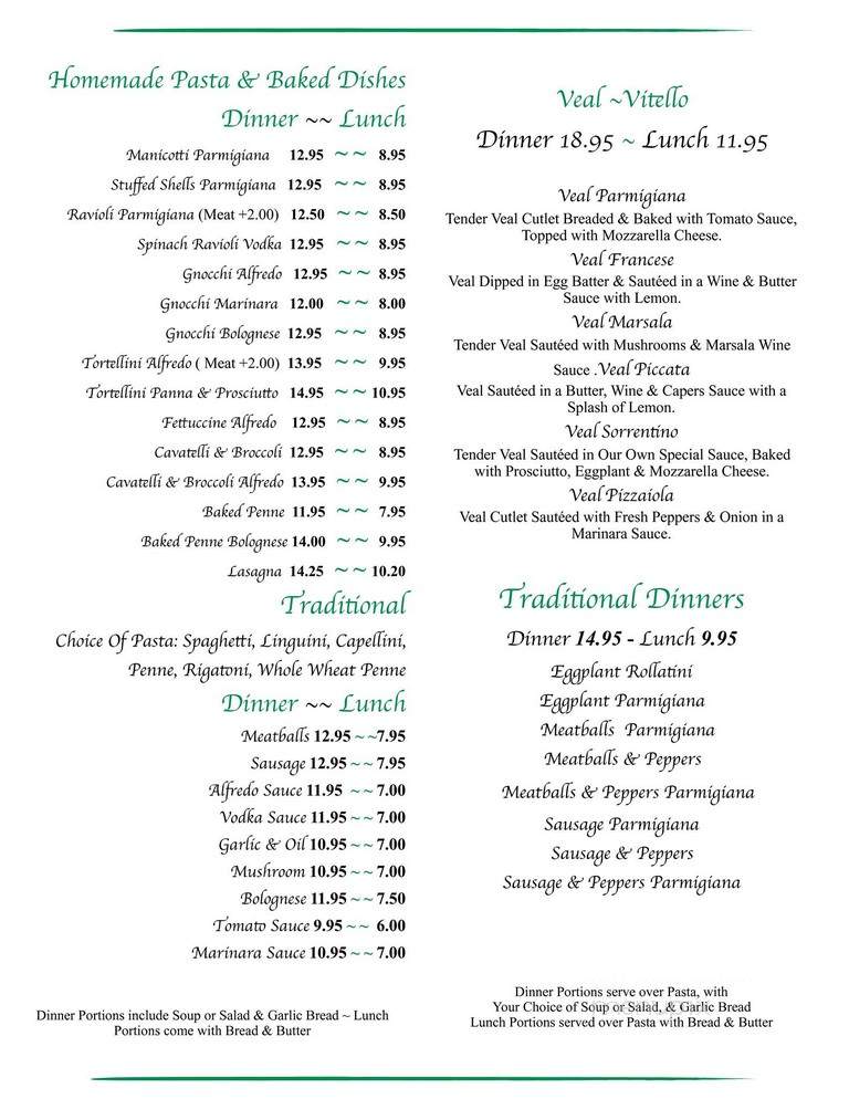 Giardino - Green Brook Township, NJ menu_pic