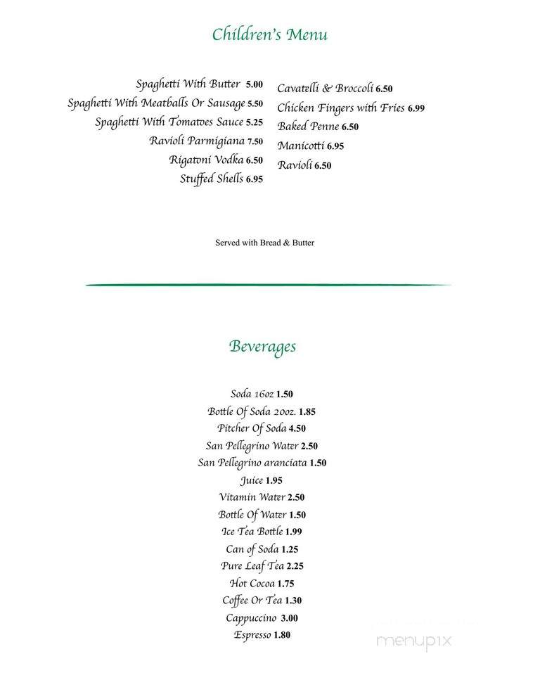 Giardino - Green Brook Township, NJ menu_pic