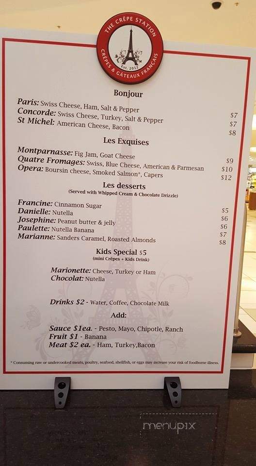 The Crepe Station - Novi, MI menu_pic