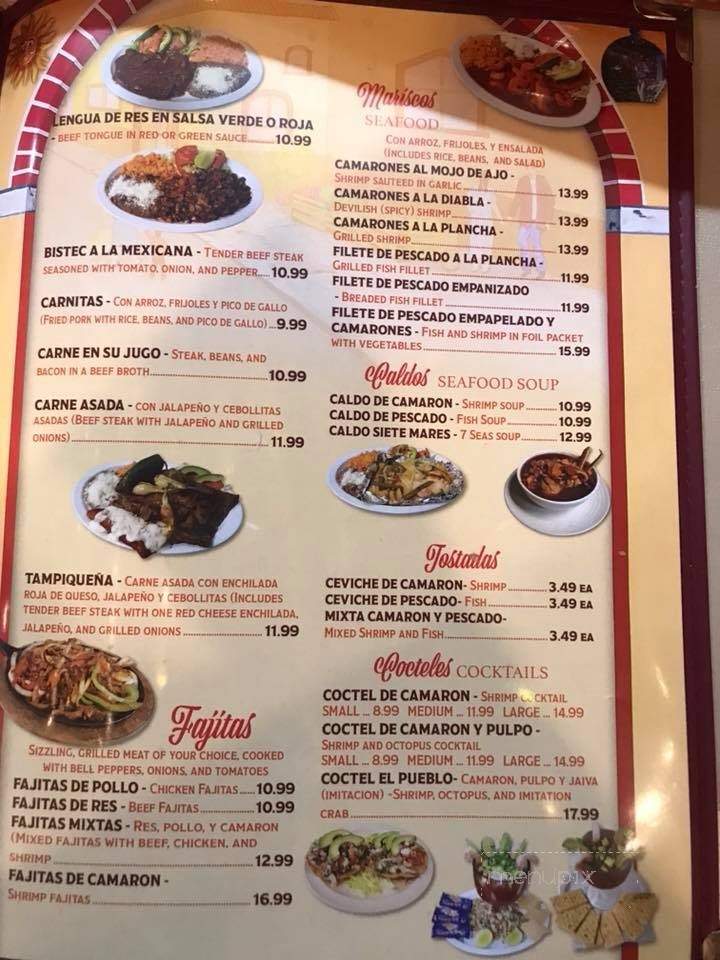 El Pueblo - Rockford, IL menu_pic