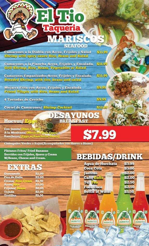El Tio Taqueria - Baton Rouge, LA menu_pic