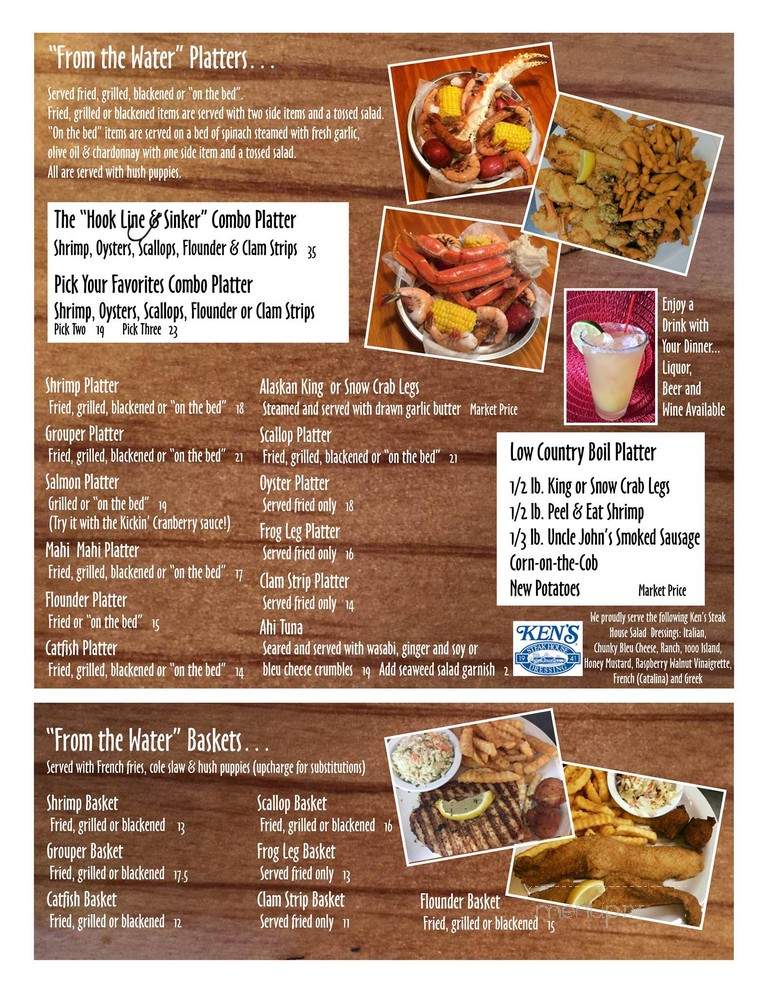 The Crooked Bass Grill & Tavern - Babson Park, FL menu_pic