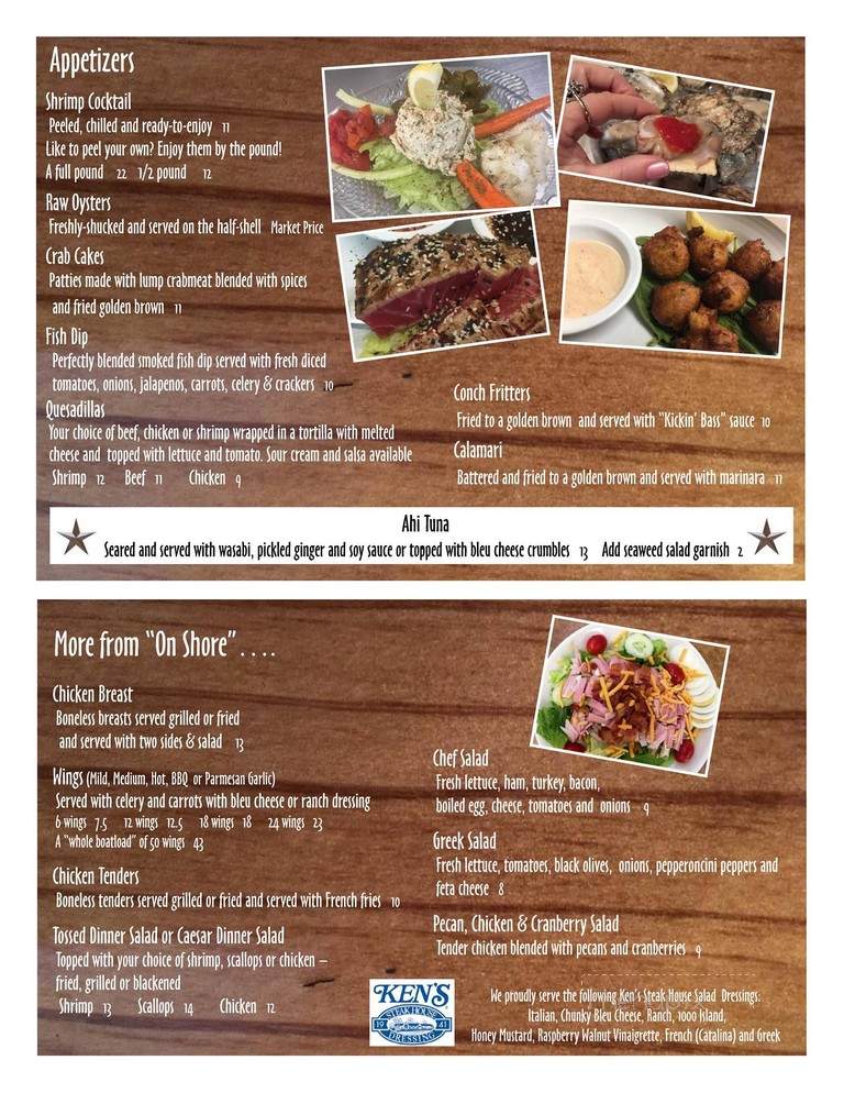 The Crooked Bass Grill & Tavern - Babson Park, FL menu_pic