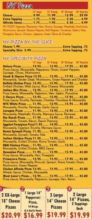 I Love NY Pie - Lake Wales, FL menu_pic
