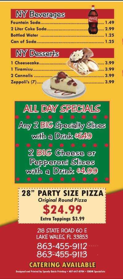 I Love NY Pie - Lake Wales, FL menu_pic