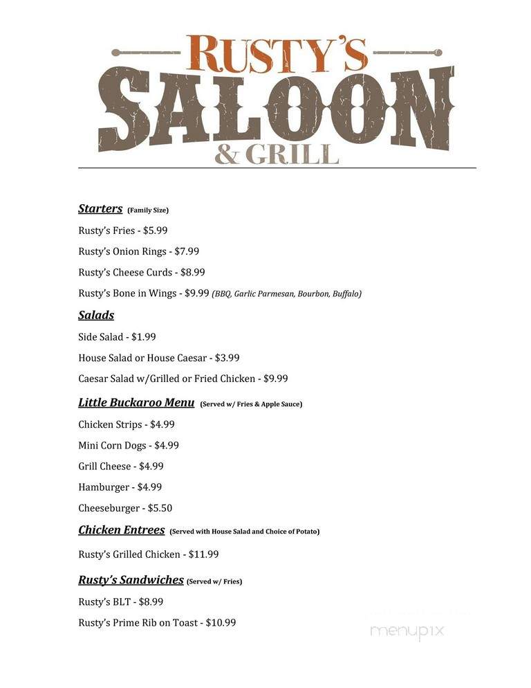 Rusty's Saloon and Grill - Saint Anthony, ND