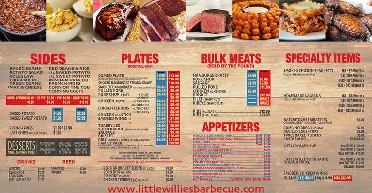 Little Willie's Barbeque - Pearl, MS menu_pic