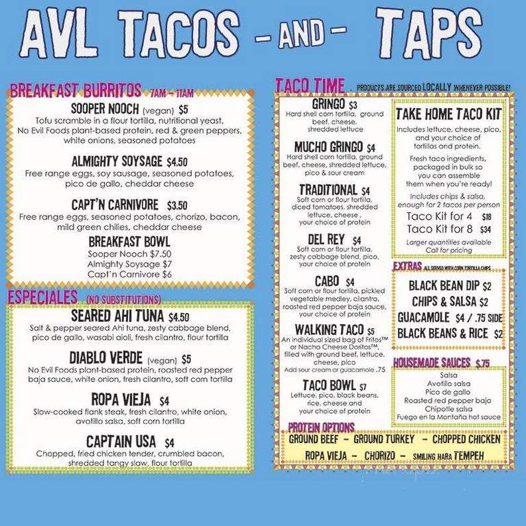 AVL Tacos and Taps - Asheville, NC