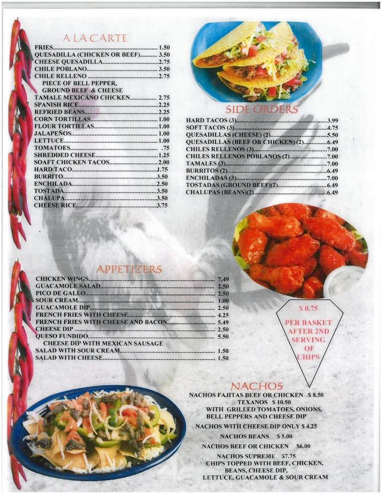 Pollo Loco - Radford, VA menu_pic