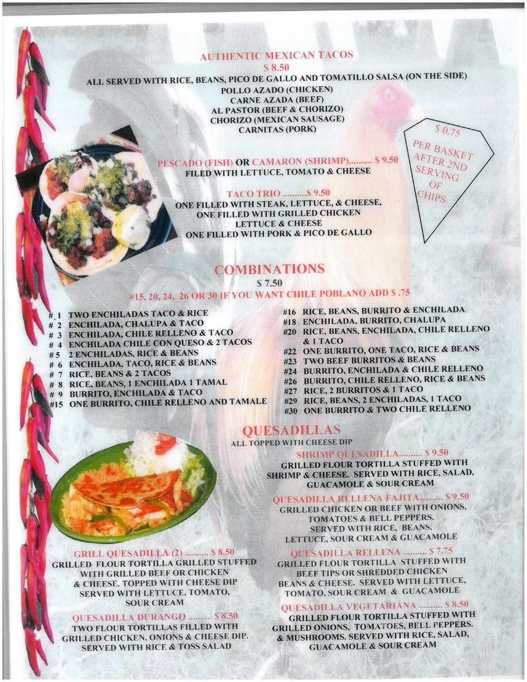 Pollo Loco - Radford, VA menu_pic