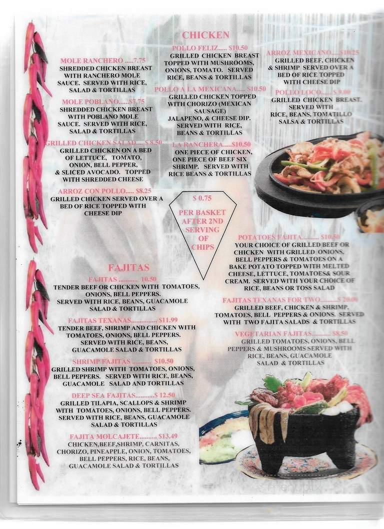 Pollo Loco - Radford, VA menu_pic