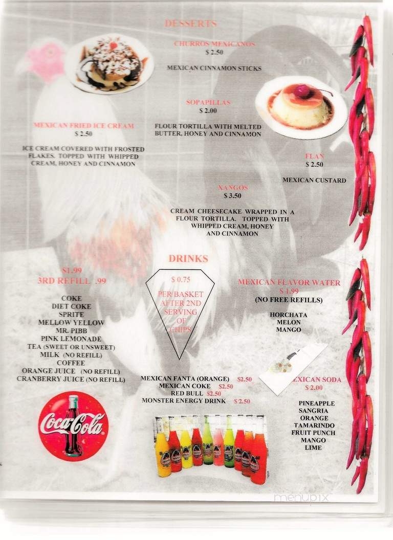 Pollo Loco - Radford, VA menu_pic