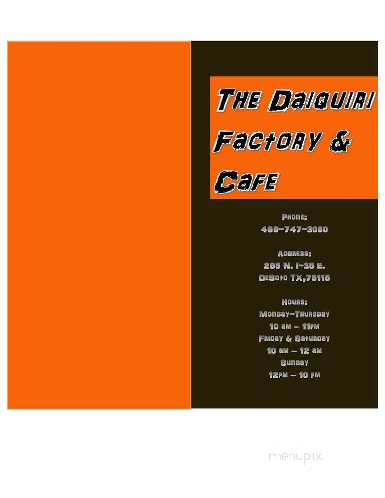 The Daiquiri Factory and Cafe - Desoto, TX