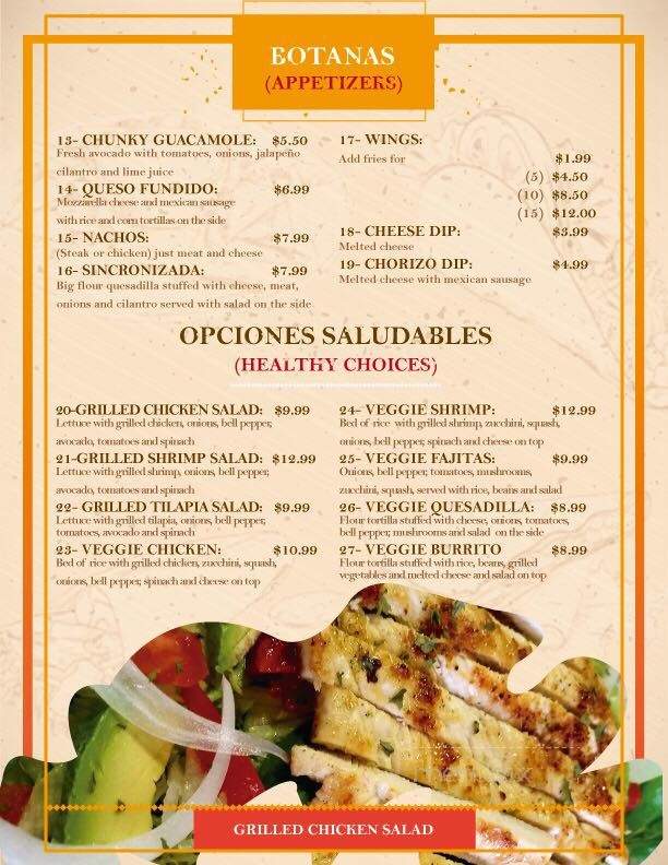 Armando's Tacos & Grill - Moultrie, GA menu_pic