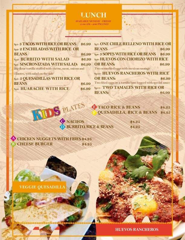 Armando's Tacos & Grill - Moultrie, GA menu_pic