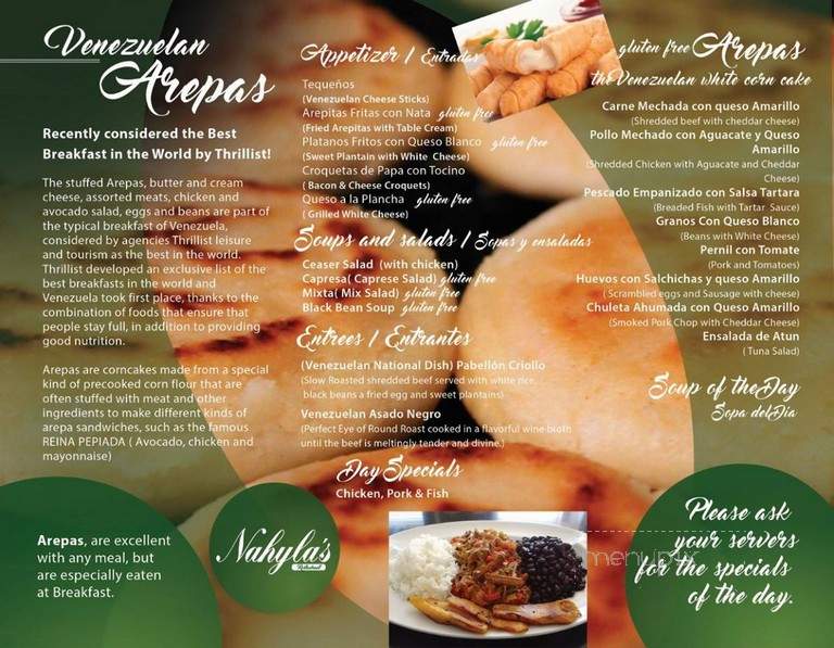 Nahyla's - Middletown, KY menu_pic
