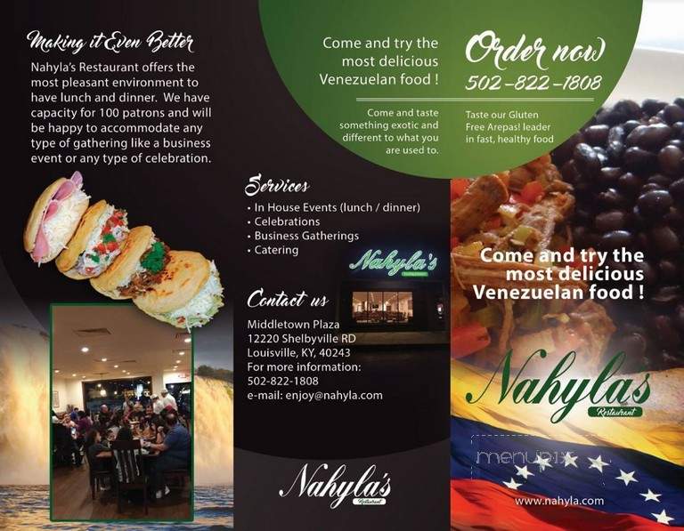 Nahyla's - Middletown, KY menu_pic