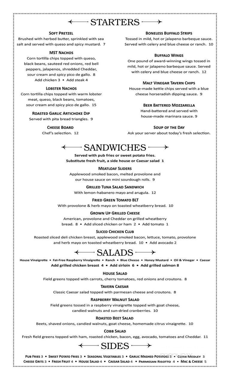 MST Claremore - Claremore, OK menu_pic