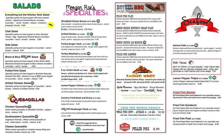 Morgan Rae's - Cartersville, GA menu_pic