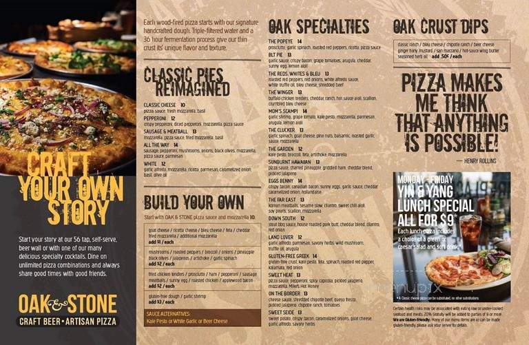 Oak & Stone - Bradenton, FL menu_pic