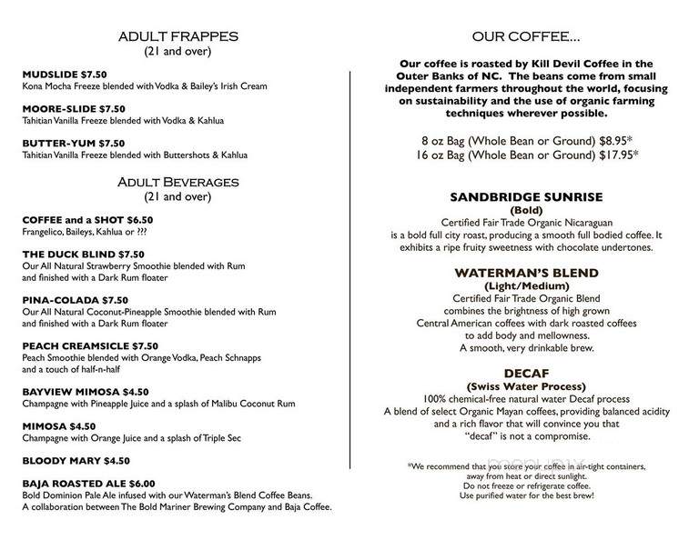 Baja Coffee Co - Virginia Beach, VA menu_pic