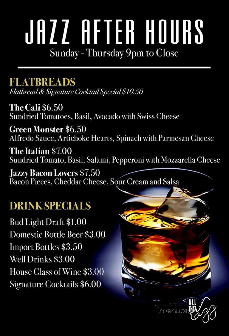 All That Jazz - Casper, WY menu_pic