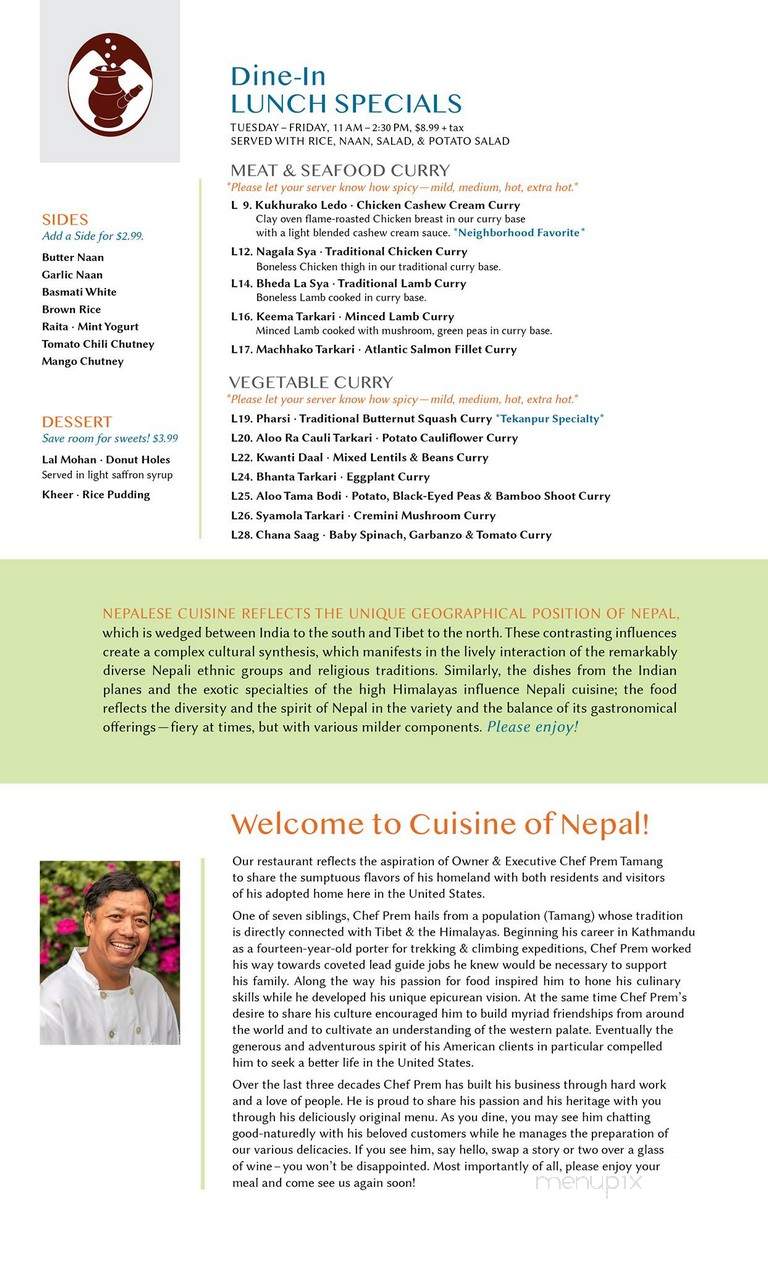 Cuisine of Nepal - San Francisco, CA