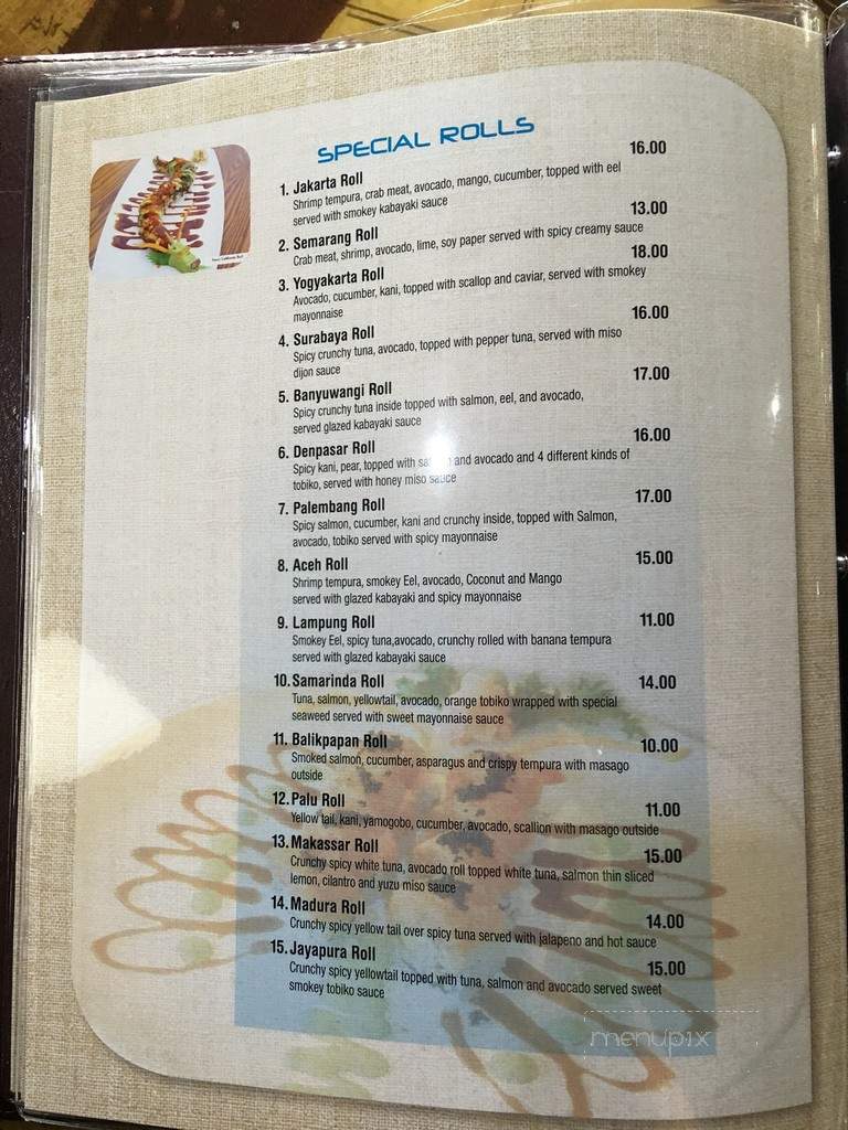 Aru Sushi - Livingston, NJ menu_pic