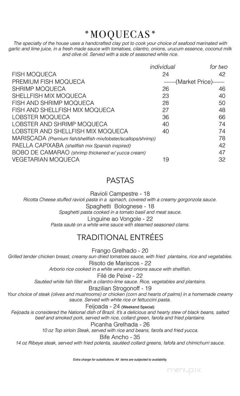 Moqueca Brazilian Restaurant - Thousand Oaks, CA menu_pic