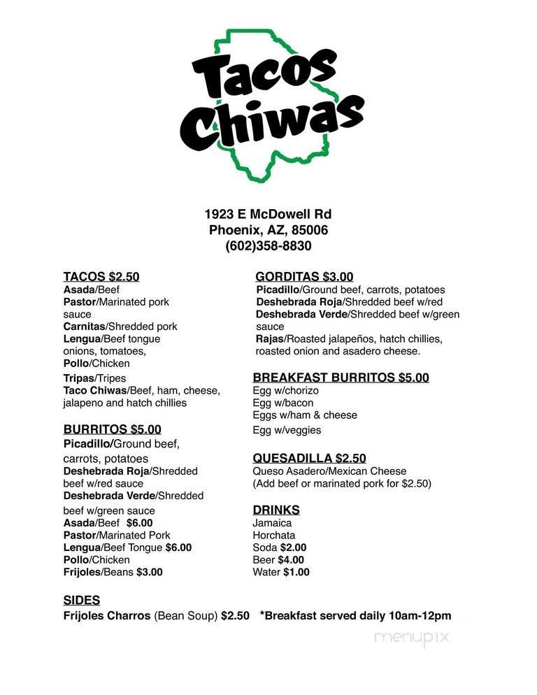 Tacos Chiwas - Phoenix, AZ