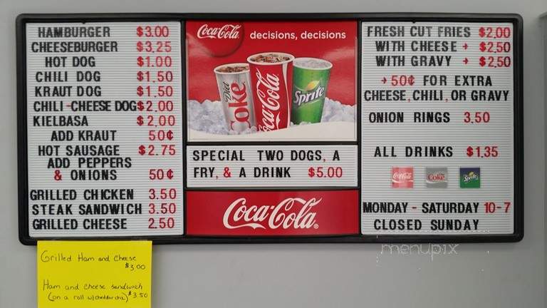 Two and a Fry - Monongahela, PA menu_pic