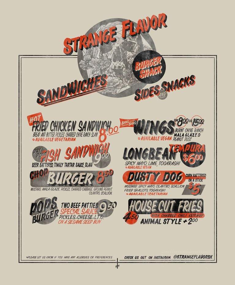 Strange Flavor Burger Shack - Brooklyn, NY