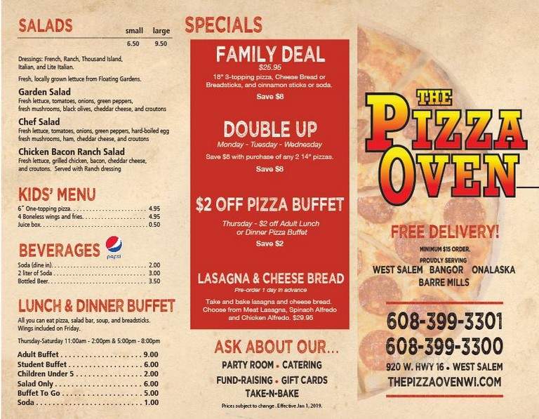The Pizza Oven - West Salem, WI