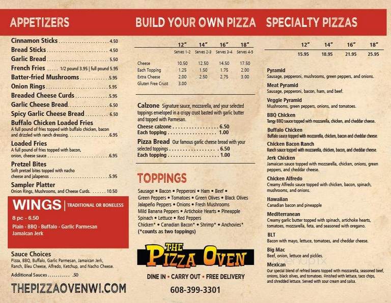 The Pizza Oven - West Salem, WI