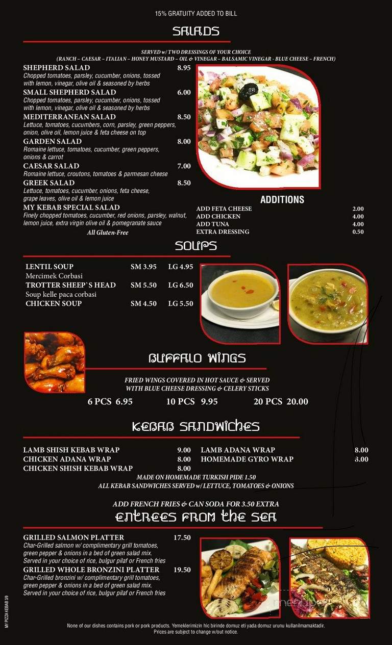My Pizza Kebab - Cliffside Park, NJ menu_pic