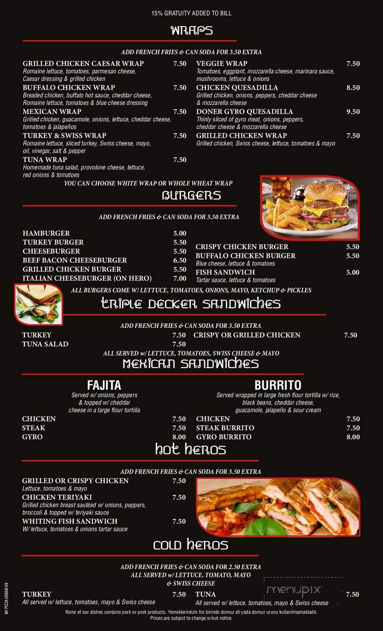 My Pizza Kebab - Cliffside Park, NJ menu_pic